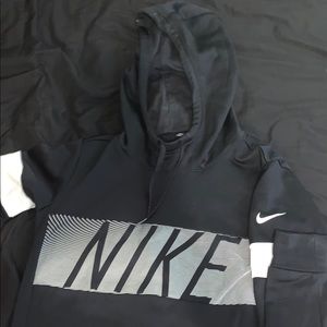 Black dri-fit Nike hoodie